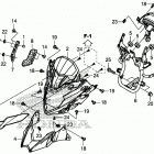 CB500X Upper cover@windscreen