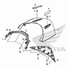 GL1800D Rear center top cover