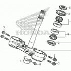 CRF450RX Траверса нижняя