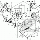 CBR1000S2 Обтекатель средняя часть