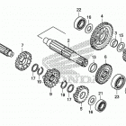CRF125FB Трансмиссия