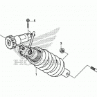 VT1300CX Rear shock absorber (2)
