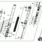 CRF450RX Передняя вилка