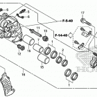 ST1300PA Передний тормоз правый