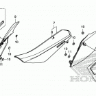 CRF450RX Сидение и обтекатели сидения