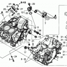 CBR500RA Картер двигателя