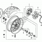 VT1300CX Заднее колесо 2