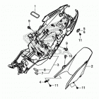 CB650FA Задний бампер