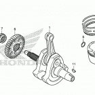 CB300FA Коленчатый вал и поршни