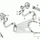 CB500FA Рычаги,тросы и рулевые переключатели