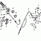 CRF125F Рычаги,тросы и рулевые переключатели