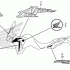 CRF1000A Наклейки