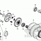 CBR500RA Коленчатый вал и поршни