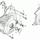 CRF250L Крышка картера левая