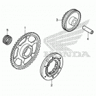 CBR300RA Муфта стартера