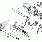 CB500FA Вилка переключения передач