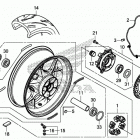 CBR1000S2 Переднее колесо