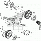 NC750XD Коленчатый вал и поршни
