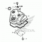 CRF450RX Крышка головки цилиндров