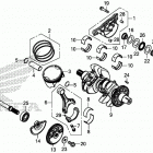 CRF1000A2 Коленчатый вал и поршни