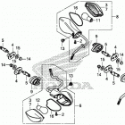 CB500X Задний фонарь