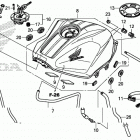 CB500FA Топливный бак и насос