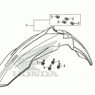 CRF450RX Переднее крыло