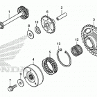CBR1000S2 Муфта стартера