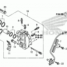 VT1300CX Передний суппорт тормозной
