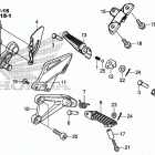 CBR1000S2 Подножки