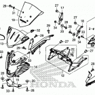 CBR650FA Нижний обтекатель