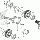 NC700JD Коленчатый вал и поршни