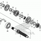 CBR500RA Transmission (mainshaft)