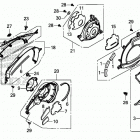 NC700JD Engine cover@side panel