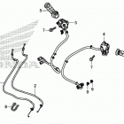 NC700JD Рулевые переключатели и тросы