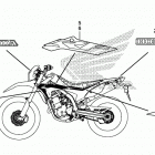CRF250L Наклейки