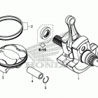CRF450RX Коленчатый вал и поршни