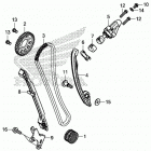 CRF1000A2 Цепь ГРМ и натяжитель