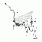 CB650FA Подножка