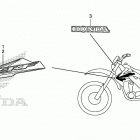 CRF250X Наклейки