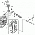 CRF125F Задний тормоз