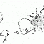 NC700X Рычаги,тросы и рулевые переключатели