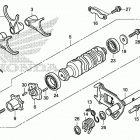 GL1800B Shift drum@shift fork