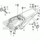 CRF150F Задний бампер