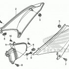 CRF150F Боковые обтекатели