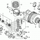 CB1100CA Коленчатый вал и поршни