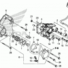 CB1100CA Левая задняя крышка картера