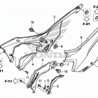 CRF125F Боковые обтекатели