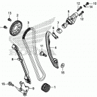CRF1000A Цепь ГРМ и натяжитель