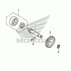 CRF250R Масляный насос